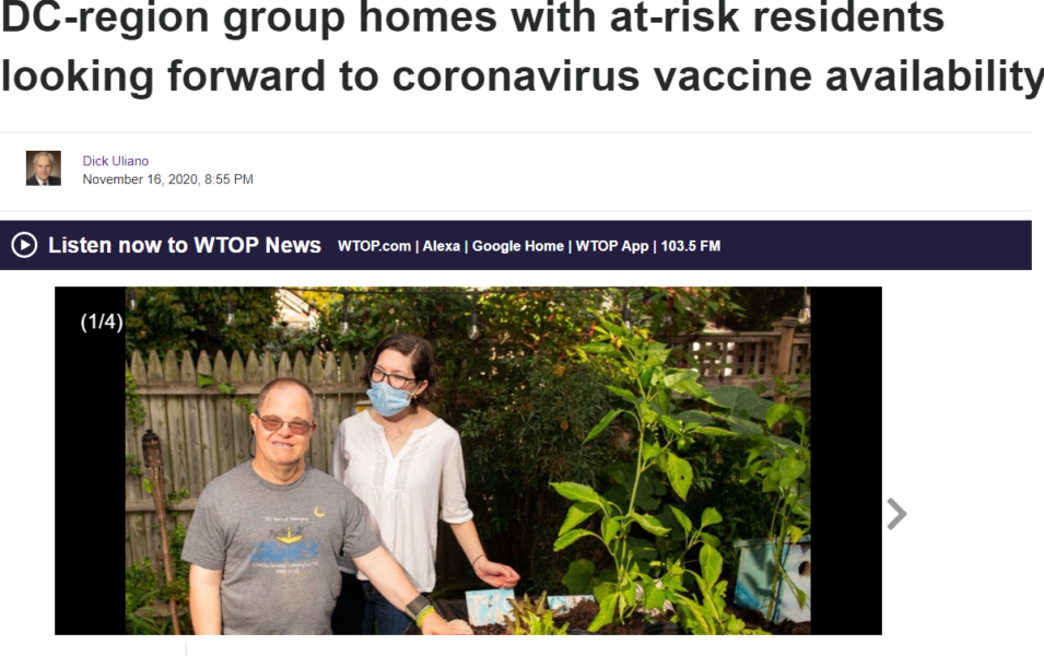 DC-region group homes with at-risk residents looking forward to coronavirus vaccine availability