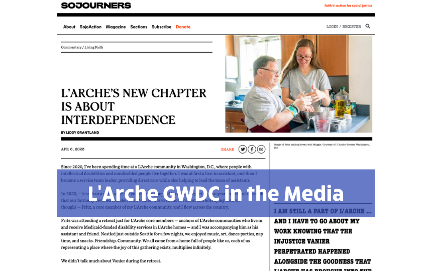 L'Arche GWDC in the Media